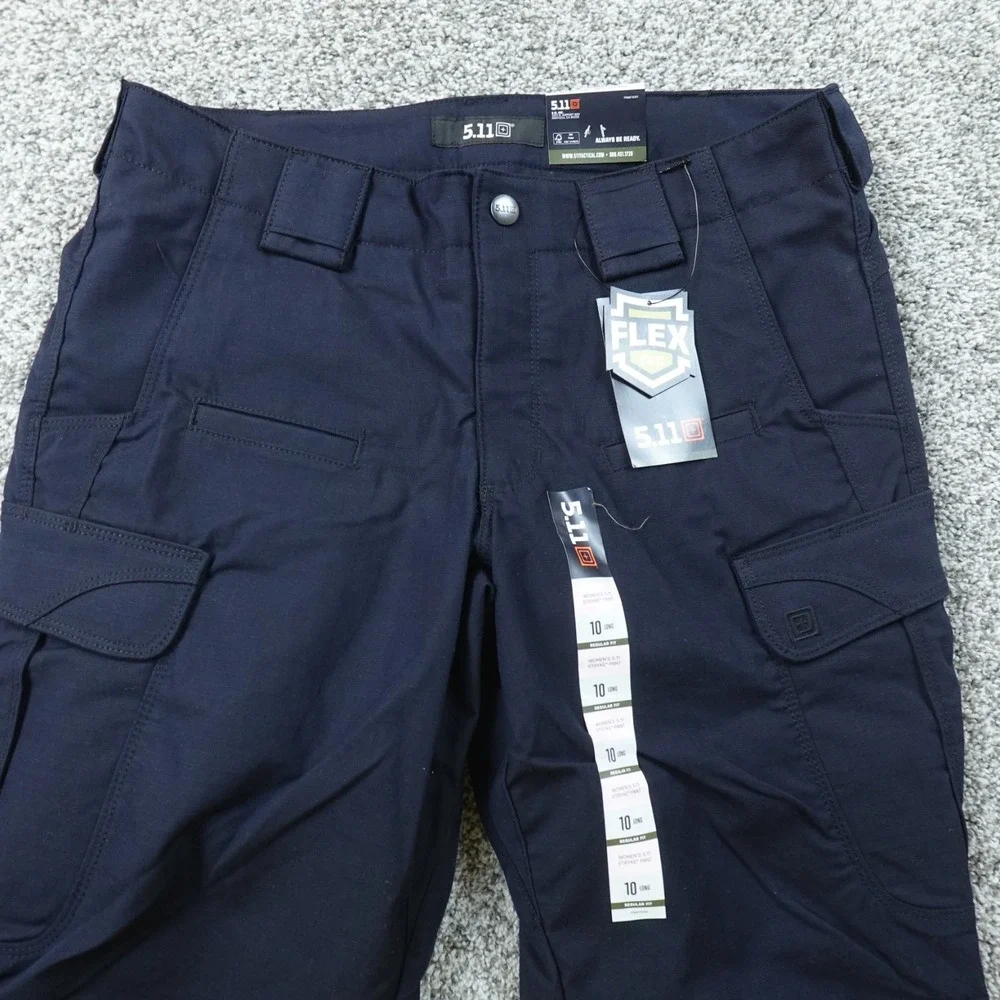 NEW 5.11 Tactical Pants Womens 10 Blue Stryke Flex Tac Cargo Utility Stretch EMS